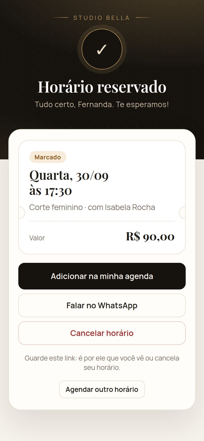 Agendamento