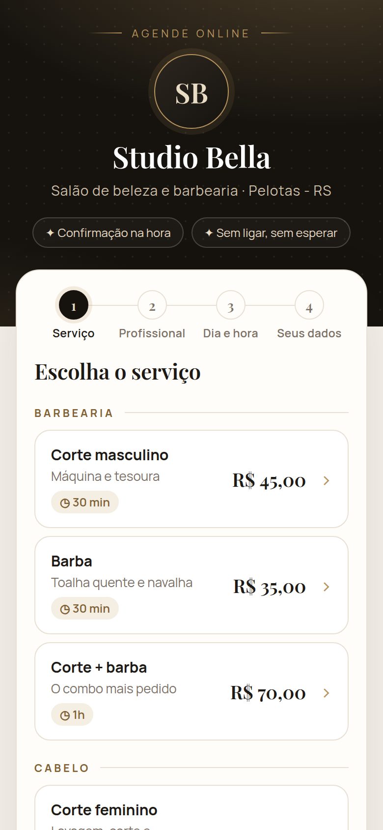 App de agendamento